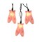 Kurt Adler Set of 10 Pink Ballerina Ballet Dance Slippers LED Christmas Lights - Green Wire